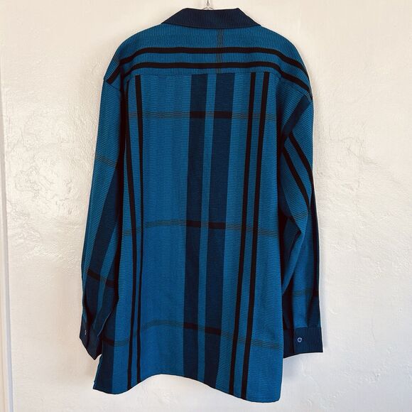 Montique Colorful Woven Shirt Men's L Button Up Long Sleeve - Picture 6 of 9